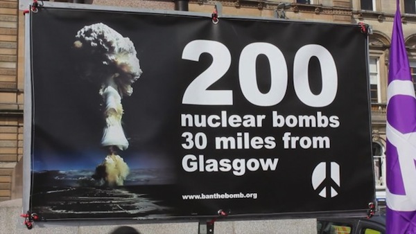 Thousands have been marching, calling for a nuclear weapons-free Scotland.