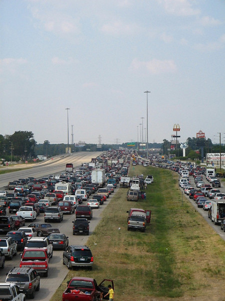 evacuation traffic jam