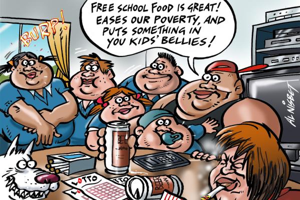29052013 OPED cartoon, Thursday, May30, Meals in schools poverty