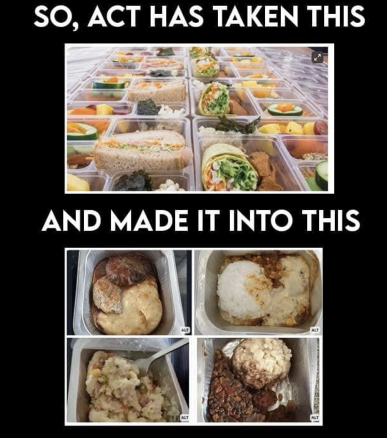 You saw what ACT did to school lunches, do you want to trust them with uniforms?