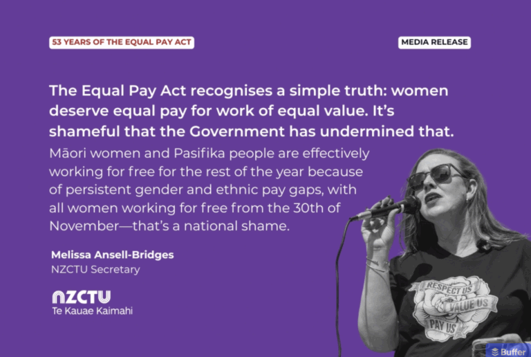 53 years of the Equal Pay Act  – NZCTU