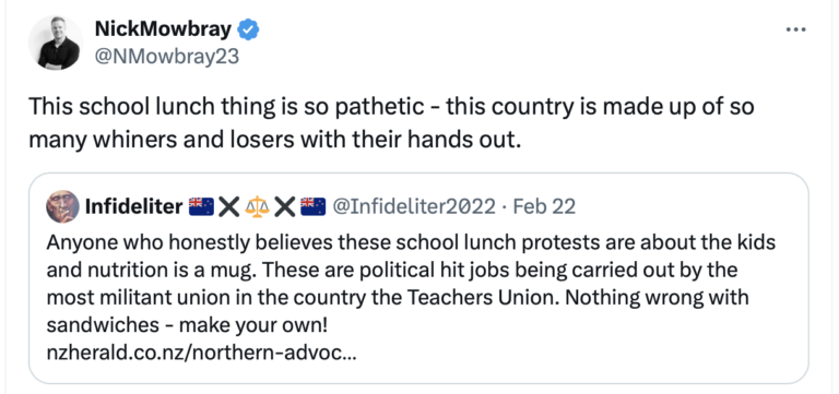NZ billionaire & evil Willy Wonka, Nick Mowbray, decides to bash charities with alt-Right MAGA talking points