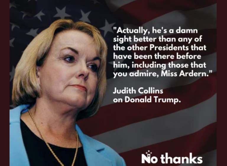 TWITTERWATCH: Judith Collins preaches peace while warmongering