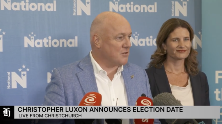 Luxon shows his hand – Election 2026 is on 7th November
