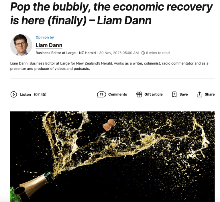 MEDIAWATCH: Liam Dann starts backpedaling on the green shoots of recovery champagne