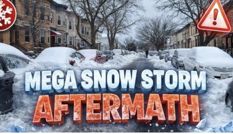 The mega snow storm in America is ALSO global warming