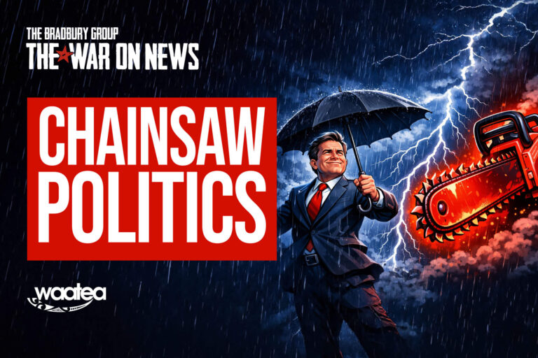 The War on News: Umbrella Worship, Seymour’s Chainsaw State & “It’s Just Weather”