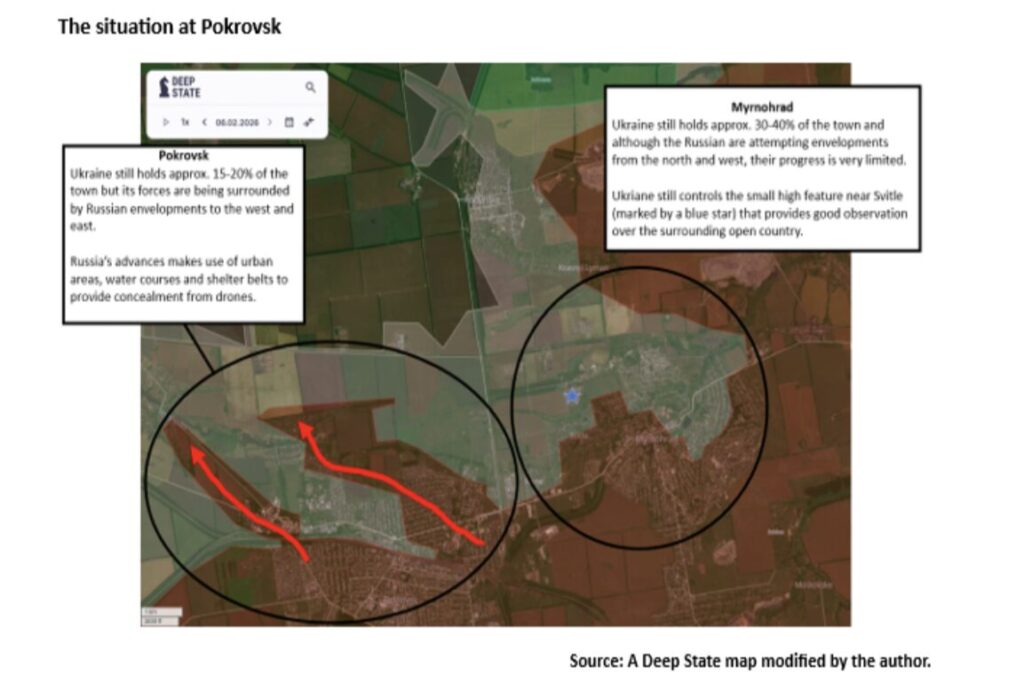 The situation at Pokrovsk.