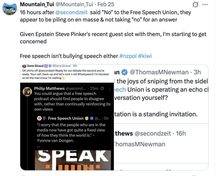 MEDIAWATCH: The NZ Free Speech Union is the sound of one hand clapping