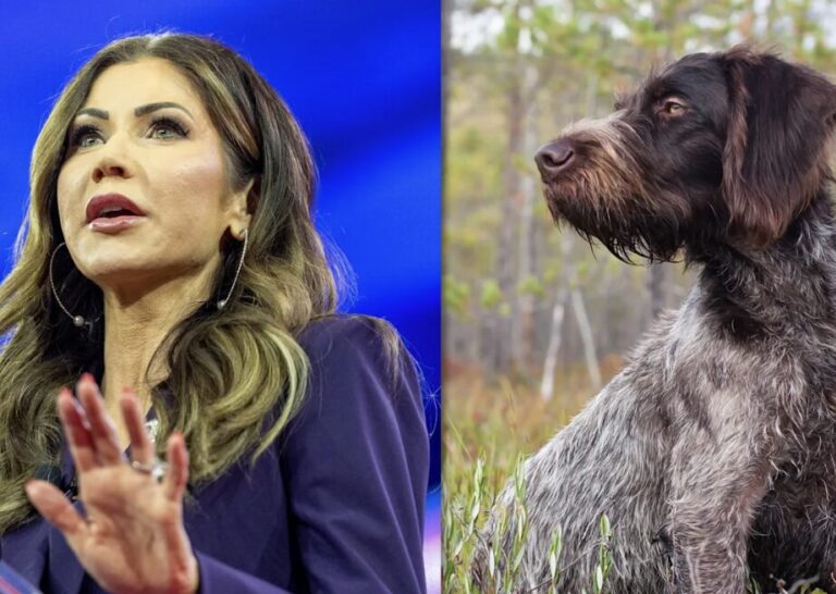 Trump puts down puppy killer ICE Barbie Kristi Noem