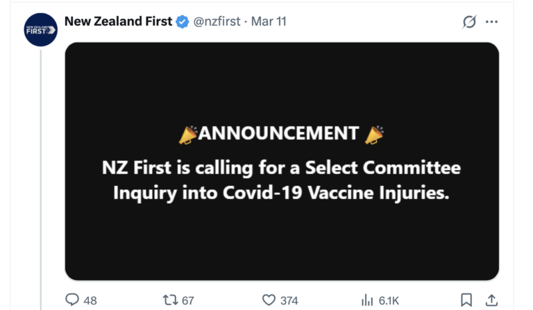 NZF going full anti-vaxx Cooker on Covid review