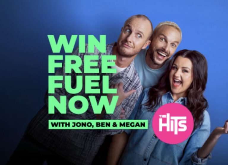 Win free fuel now with Jono, Ben & Megan - The Hits.