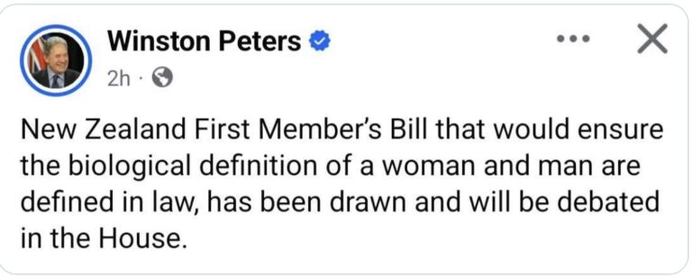 Because that’s what NZ needs right now, old men defining what is a woman