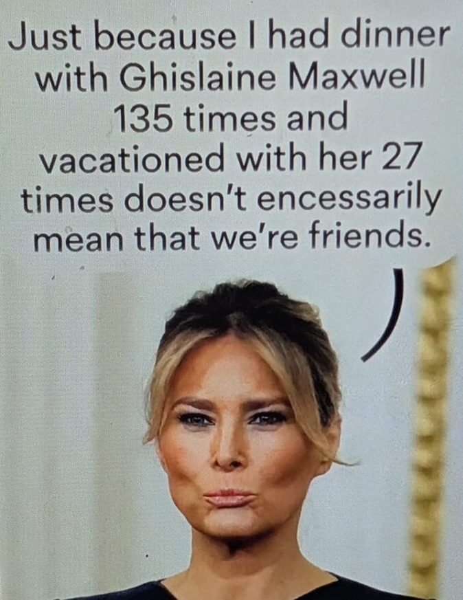 Melania doth protest too much