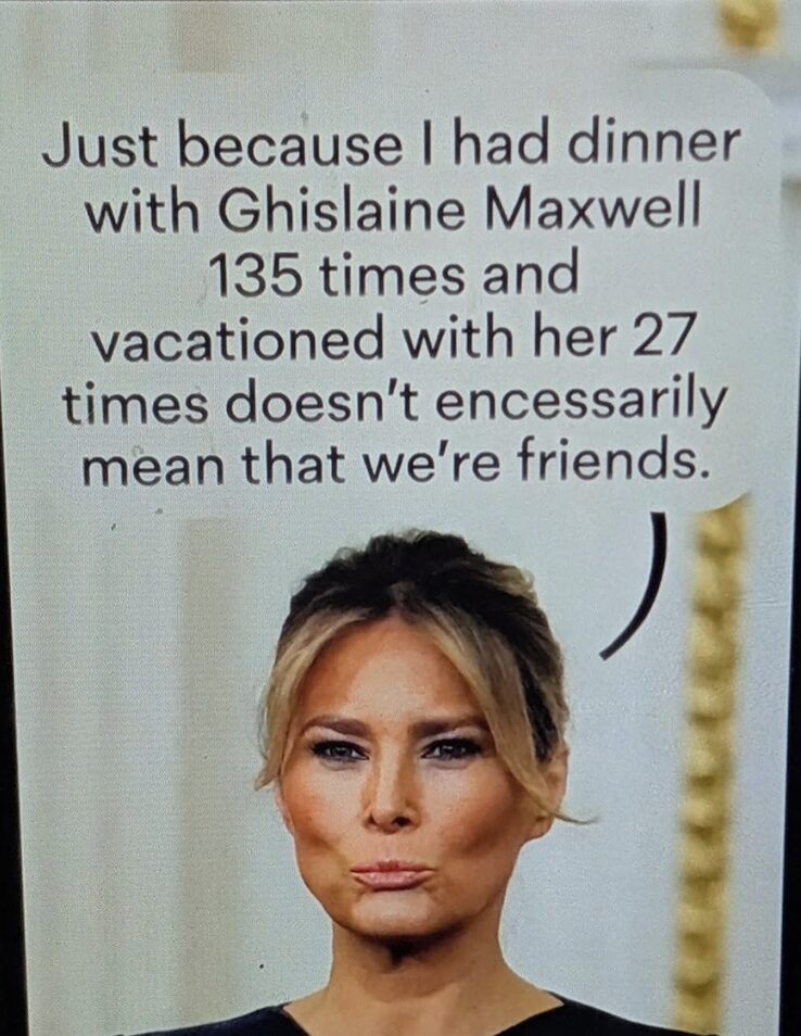 Melania doth protest too much