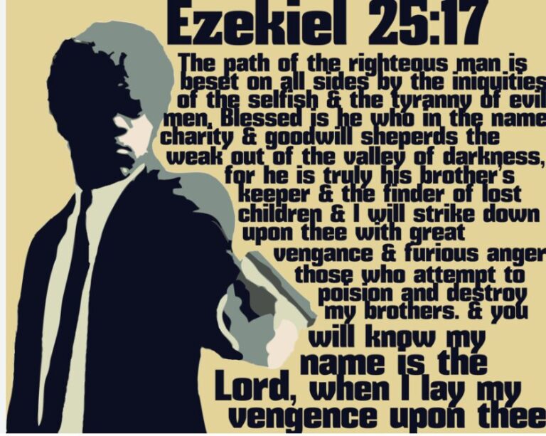 Pete Hegseth quoted fake Pulp Fiction Bible Quote