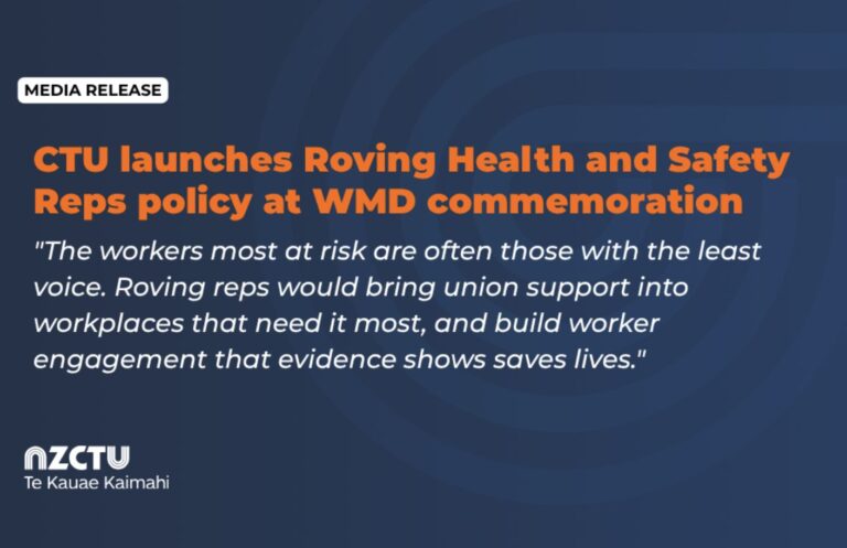CTU launches Roving Health and Safety Representatives policy on Workers’ Memorial Day