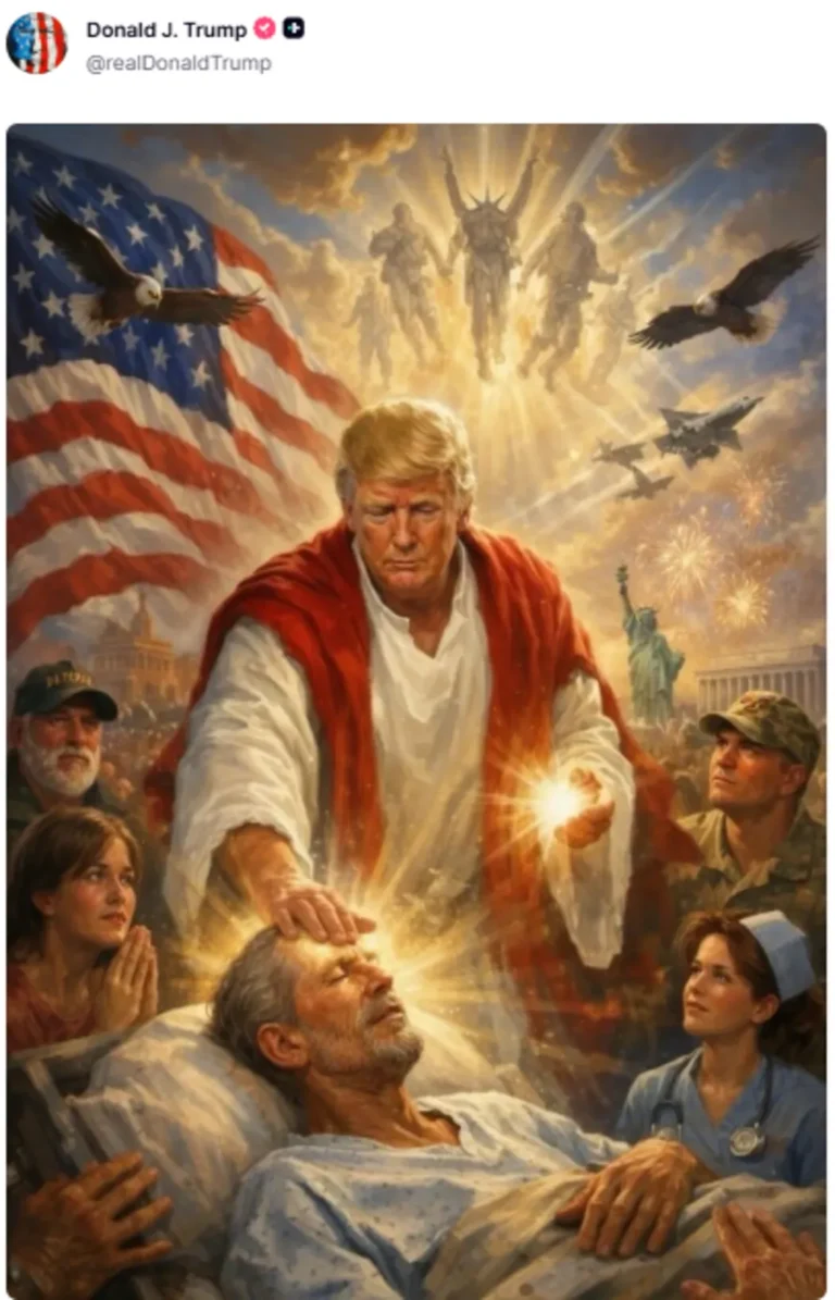 Ummmm – why does Trump think a Dr looks like Jesus?