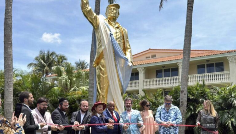 Evangelicals praying at a new Golden Statue of Donald Trump is literally against a core tenet within the Ten Commandments