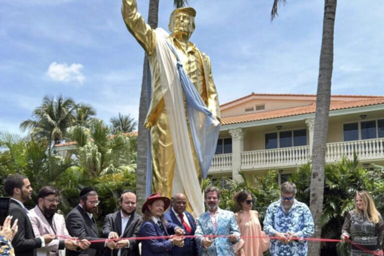 Trump Golden Statue Sparks Ten Commandments Backlash
