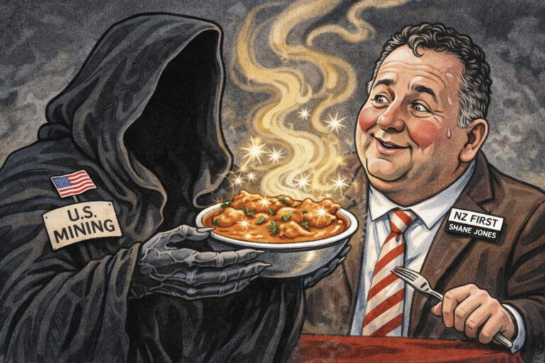 Why trust Matua Shane Jones meeting Trump’s Mining Nazgul?