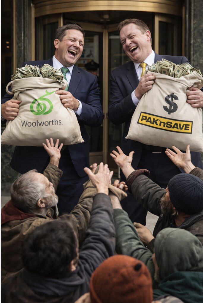 Supermarket duopoly laughing all the way to the Banking Oligopoly – NZ is the land of exploitative monopoly rentals for foreign landlords