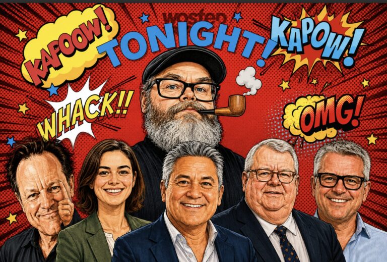 Live 8pm Tonight: The Bradbury Group with Chloe Swarbrick, Gerry Brownlee + Political Panel: Simon Wilson & Matthew Hooton