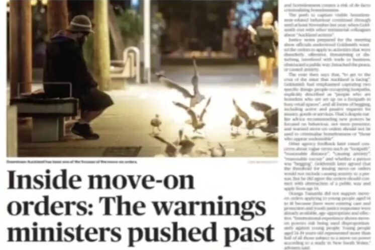 EVERYONE has warned move on powers will be detrimental – Government decided to arrest the homeless anyway